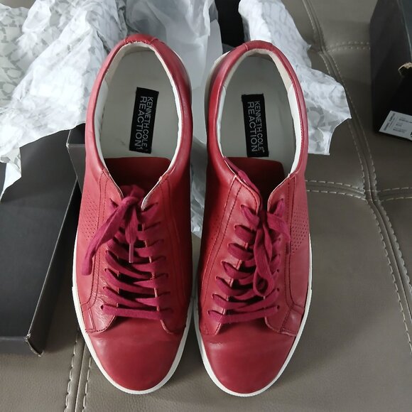 Candidly - Red Leather Sneakers size 11 - Picture 1 of 5